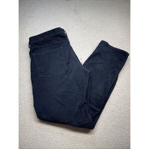 J.Crew Corduroy Pants Mens 36x32 black 770 Straight Fit Cotton Stretch